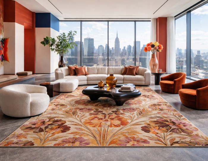 Floral rugs